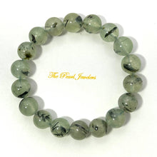 Load image into Gallery viewer, 10mm Prehnite Crystal Gemstone Stretch Bracelet