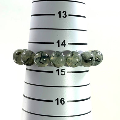 11mm Prehnite Crystal Gemstone Stretch Bracelet