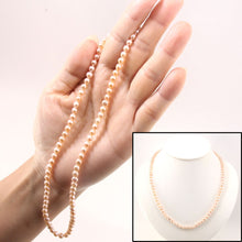 Load image into Gallery viewer, Romance Pink Freshwater Pearl Strand Necklace