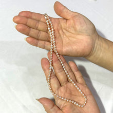 Load image into Gallery viewer, Romance Pink Freshwater Pearl Strand Necklace