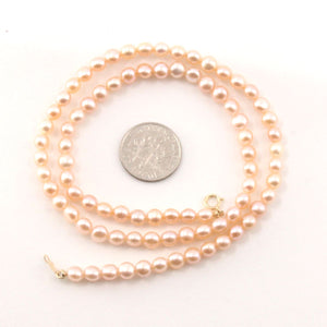 Romance Pink Freshwater Pearl Strand Necklace