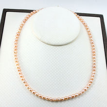 Load image into Gallery viewer, Romance Pink Freshwater Pearl Strand Necklace