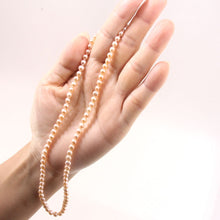 Load image into Gallery viewer, Romance Pink Freshwater Pearl Strand Necklace