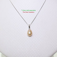 Load image into Gallery viewer, AAA Romantic Pink Pearl Pendant – 14k White Gold + Chain Options
