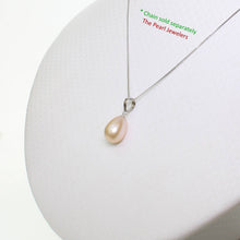 Load image into Gallery viewer, AAA Romantic Pink Pearl Pendant – 14k White Gold + Chain Options