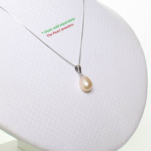Load image into Gallery viewer, AAA Romantic Pink Pearl Pendant – 14k White Gold + Chain Options