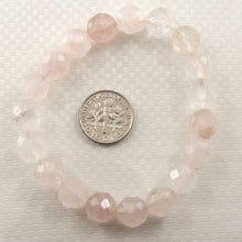 Load image into Gallery viewer, 10mm Faceted Rose Quartz Beads Endless Bracelet