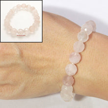 Load image into Gallery viewer, 10mm Faceted Rose Quartz Beads Endless Bracelet