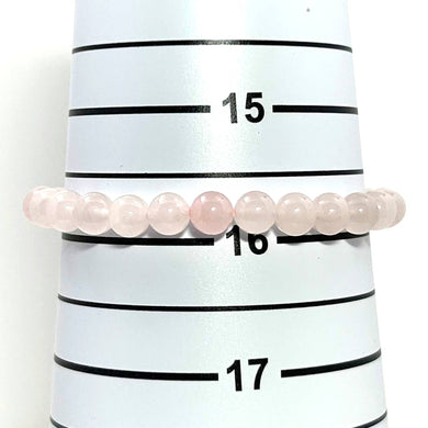 6mm Rose Quartz Beads Stretch Bracelet