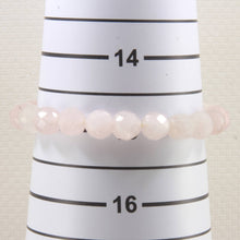 Load image into Gallery viewer, 8mm Faceted Rose Quartz Beads Endless Bracelet