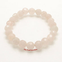 Load image into Gallery viewer, 8mm Faceted Rose Quartz Beads Endless Bracelet
