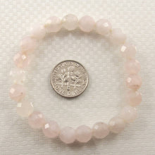 Load image into Gallery viewer, 8mm Faceted Rose Quartz Beads Endless Bracelet