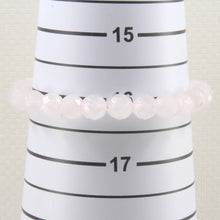 Load image into Gallery viewer, 8mm Faceted Rose Quartz Beads Endless Bracelet