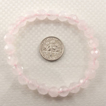 Load image into Gallery viewer, 8mm Faceted Rose Quartz Beads Endless Bracelet