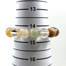 Load image into Gallery viewer, 10mm Multicolor Rutilated Quartz Faceted Stretch Bracelet