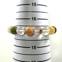 Load image into Gallery viewer, 10mm Multicolor Rutilated Quartz Faceted Stretch Bracelet