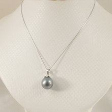 Load image into Gallery viewer, Silver-Gray Tahitian Pearl &amp; Diamond Star-Bale Pendant 14k