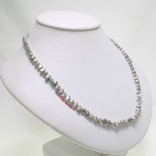 Load image into Gallery viewer, Silver Gray Baroque Pearl Necklace