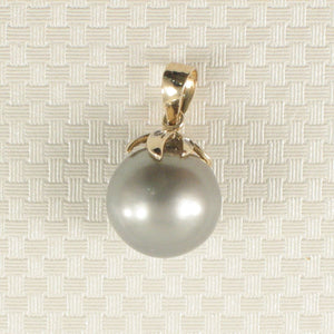 Gray Tahitian Pearl & Diamond Star-Bale Pendant