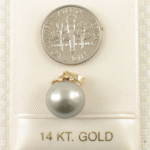Gray Tahitian Pearl & Diamond Star-Bale Pendant