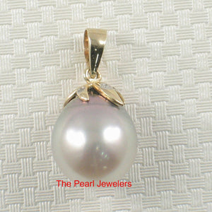 Silver-Tone Tahitian Pearl & Diamond Star-Bale Pendant