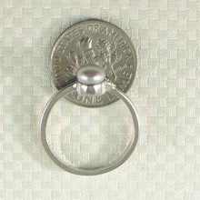 Load image into Gallery viewer, Solid Sterling Silver .925 Silver-Tone Freshwater Pearl &amp; Cubic Zirconia Accent Ring