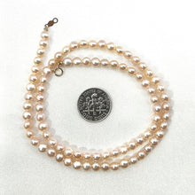 Load image into Gallery viewer, Pink Mini Pearl Choker – 14k Yellow Gold Clasp (Stamped 585)