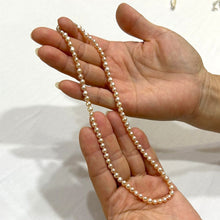 Load image into Gallery viewer, Pink Mini Pearl Choker – 14k Yellow Gold Clasp (Stamped 585)