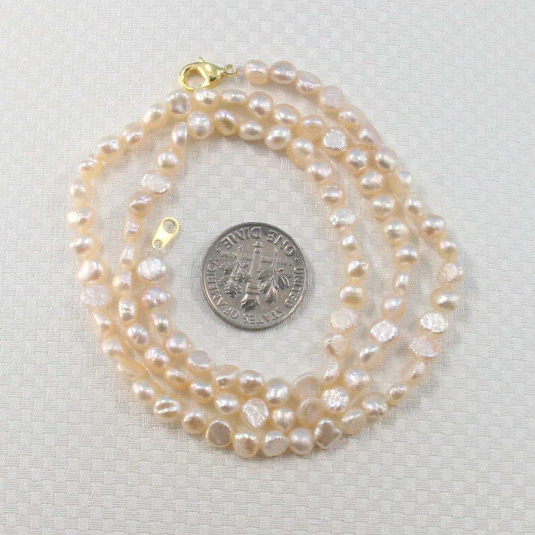 Peach Baby Baroque Pearl Necklace