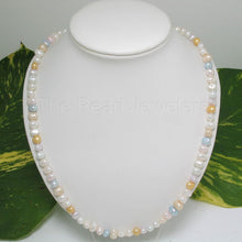 Load image into Gallery viewer, Multi-colored freshwater baroque pearls Necklace