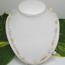 Load image into Gallery viewer, Multi-colored freshwater baroque pearls Necklace
