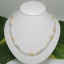 Load image into Gallery viewer, Multi-colored freshwater baroque pearls Necklace