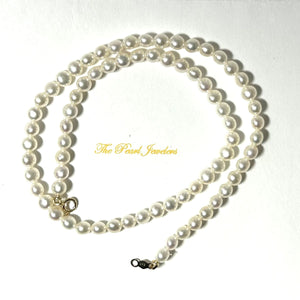 Mini Pearl Choker – 14k Yellow Gold Clasp (Stamped 585)