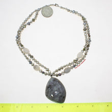 Load image into Gallery viewer, Small Baroque Pearl &amp; Agate Double-Strand Necklace with 925 Silver Clasp
