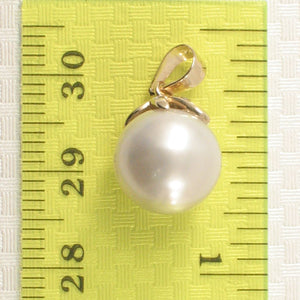 White-Smoke Tahitian Pearl & Diamond Star-Bale in 14k Yellow Gold