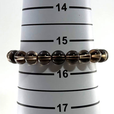 8mm Natural Smoke Quartz Beads Bracelet