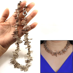 Smoky Quartz Chip Necklace – Jumbo Clasp