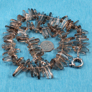 Smoky Quartz Chip Necklace – Jumbo Clasp
