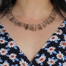 Load image into Gallery viewer, Smoky Quartz Chip Necklace – Jumbo Clasp