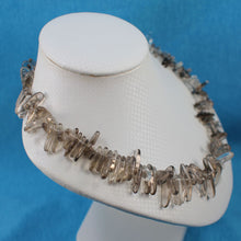 Load image into Gallery viewer, Smoky Quartz Chip Necklace – Jumbo Clasp