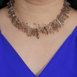 Smoky Quartz Chip Necklace – Jumbo Clasp