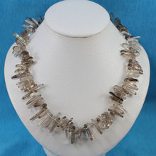 Load image into Gallery viewer, Smoky Quartz Chip Necklace – Jumbo Clasp
