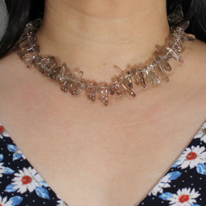 Smoky Quartz Chip Necklace – Jumbo Clasp