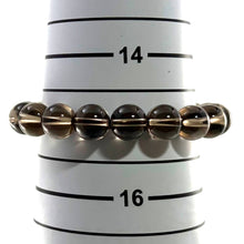 Load image into Gallery viewer, 10mm Smoky Quartz Gemstone Stretch Bracelet