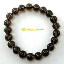 Load image into Gallery viewer, 10mm Smoky Quartz Gemstone Stretch Bracelet