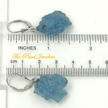 Load image into Gallery viewer, Solid Sterling Silver 925 Baroque Aquamarine Leverback Earrings