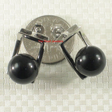 Load image into Gallery viewer, Solid Sterling Silver 925 Black Onyx Stud Earrings (10mm)