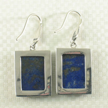 Load image into Gallery viewer, Solid Sterling Silver 925 Lapis Lazuli Antique Hook Earrings