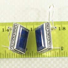 Load image into Gallery viewer, Solid Sterling Silver 925 Lapis Lazuli Omega Clip Earrings