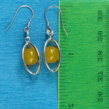 Load image into Gallery viewer, Solid Sterling Silver 925 Lucky Lantern Agate Hook Earrings